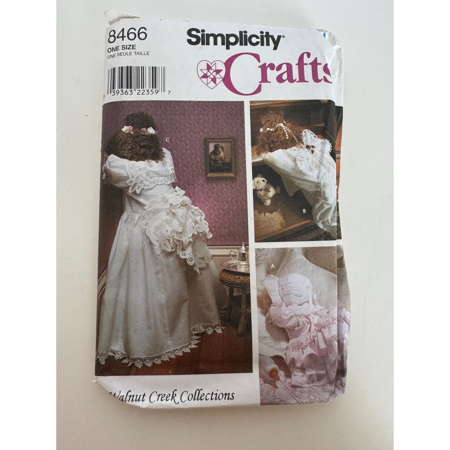 Simplicity Sewing Pattern 8466 Dolls Doll Clothing Walnut Creek Collections UC