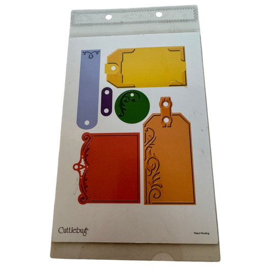 Cuttlebug Cut and Embossing Plus Embossed Tags and Labels Die Cut Set Crafting