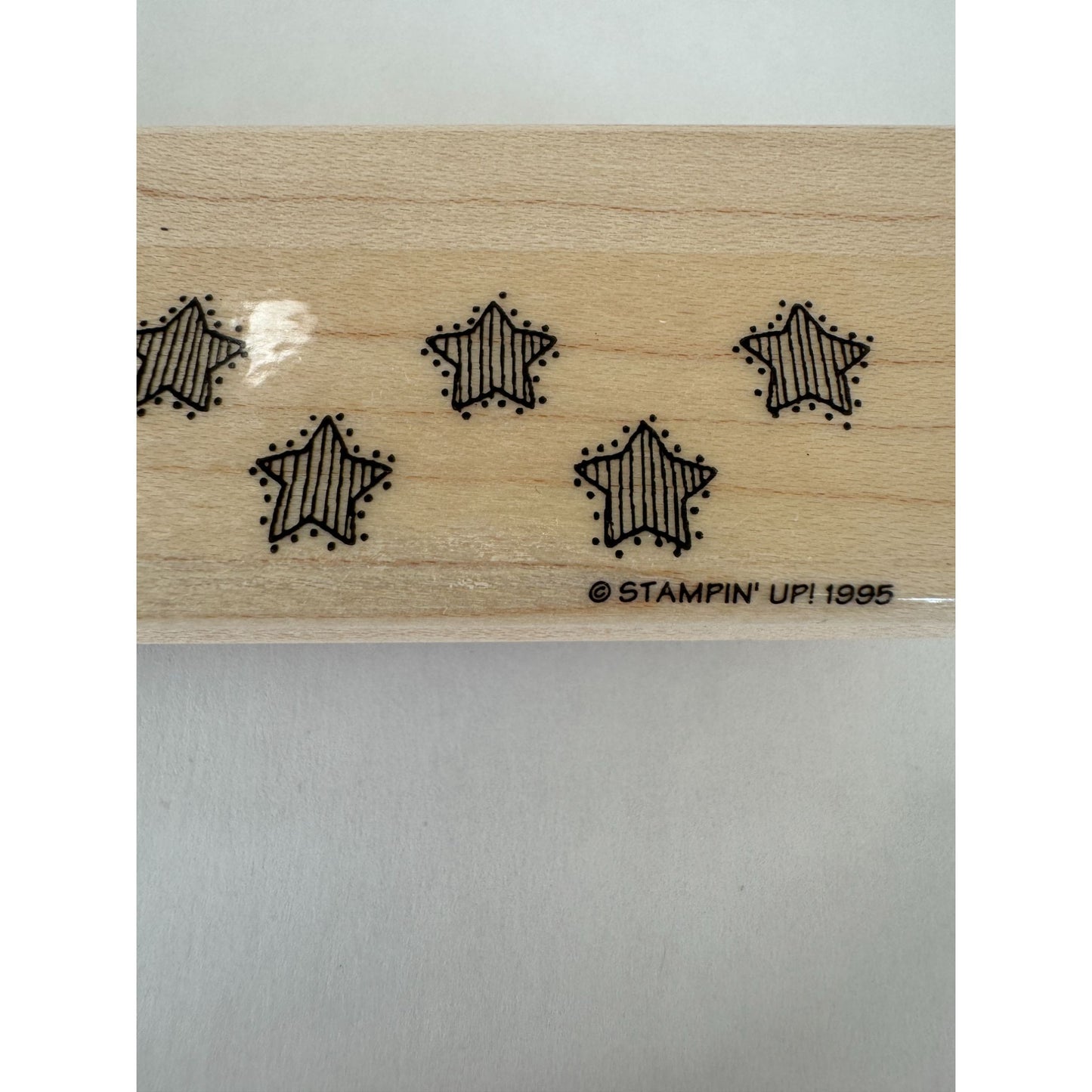 Stampin Up Rubber Stamp Star Pattern Design Background Border Card Making