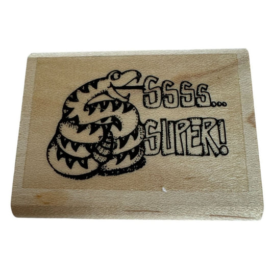 Snake Rubber Stamp Ssss... Super Words Teacher Paper Grading School Students