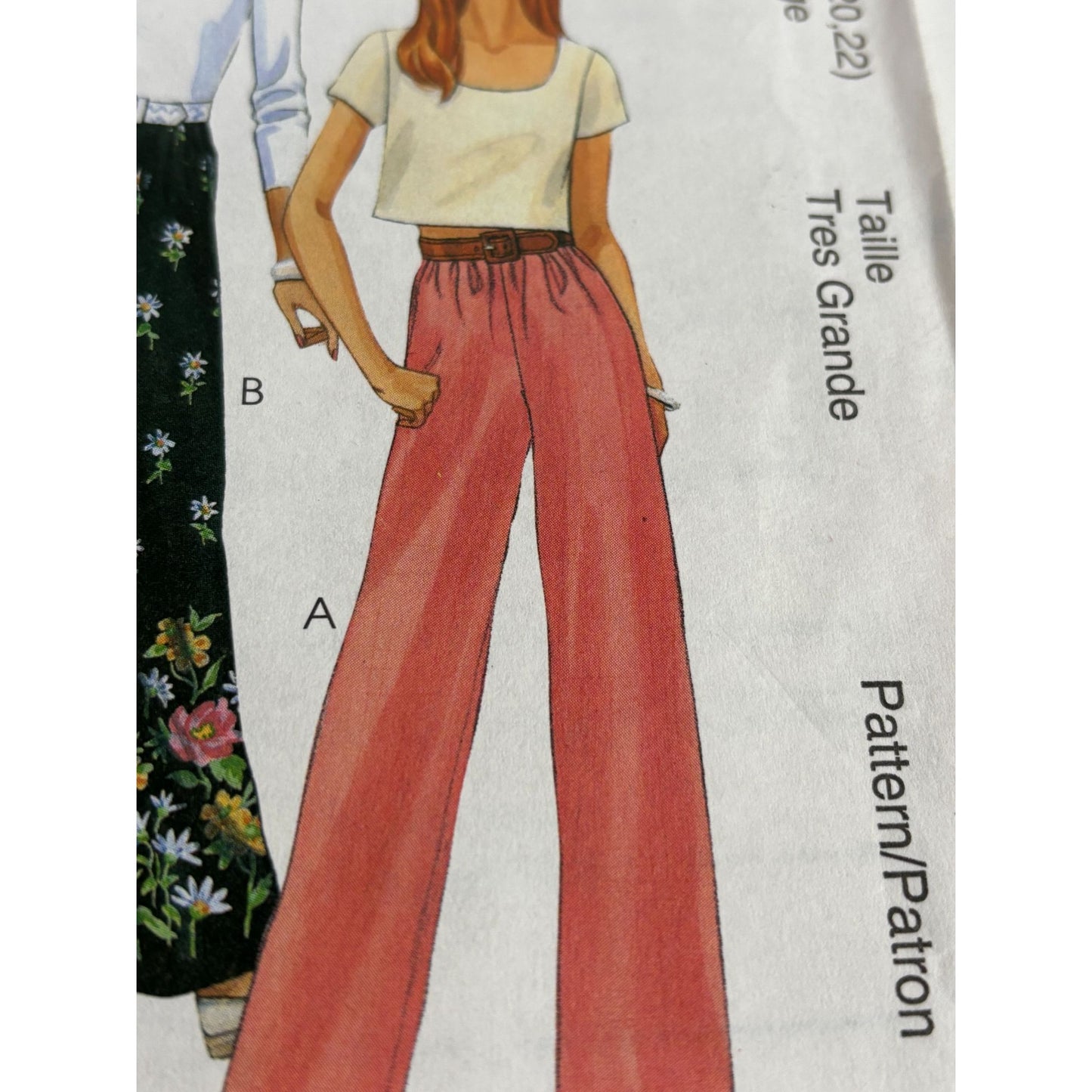 McCalls Sewing Pattern 8790 1-Hour Pants Shorts Elastic Waist Size 20 22 Uncut