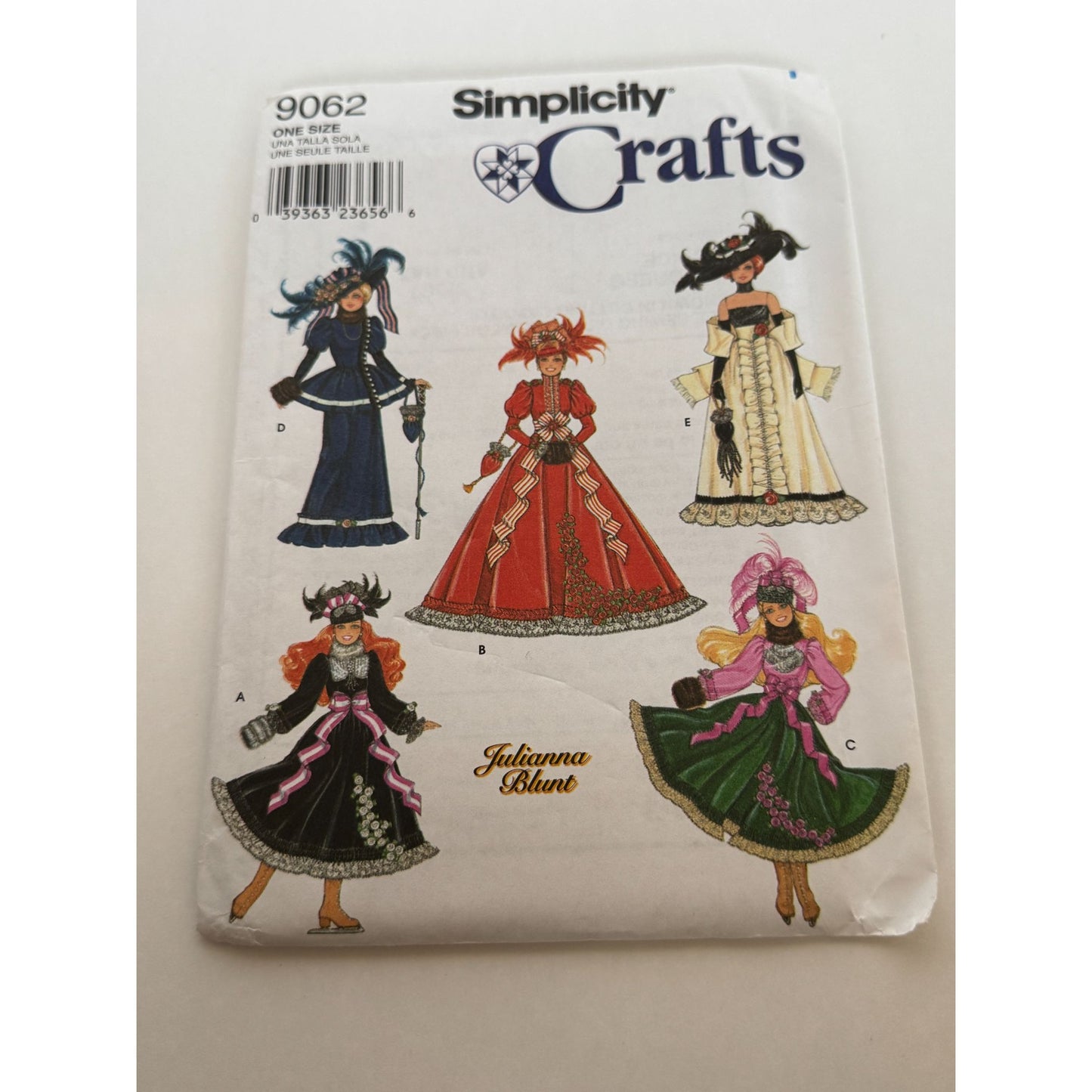 Simplicity Crafts Sewing Pattern 9062 Fashion Doll Clothing Ice Skating Dress