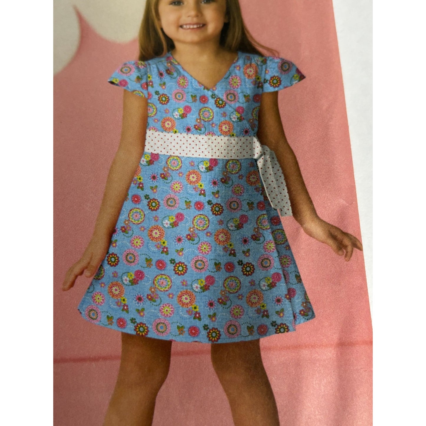 Simplicity Sewing Pattern 2677 Girls Outfit Dress Top Pants Shorts Sizes 3-8 UC