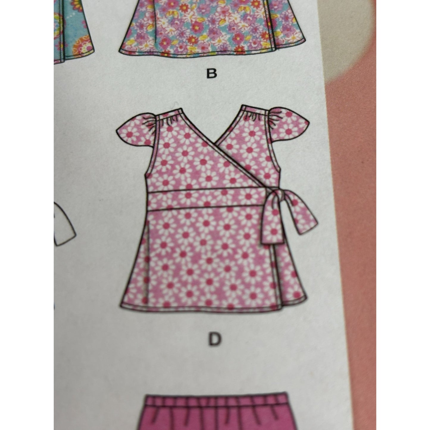 Simplicity Sewing Pattern 2677 Girls Outfit Dress Top Pants Shorts Sizes 3-8 UC