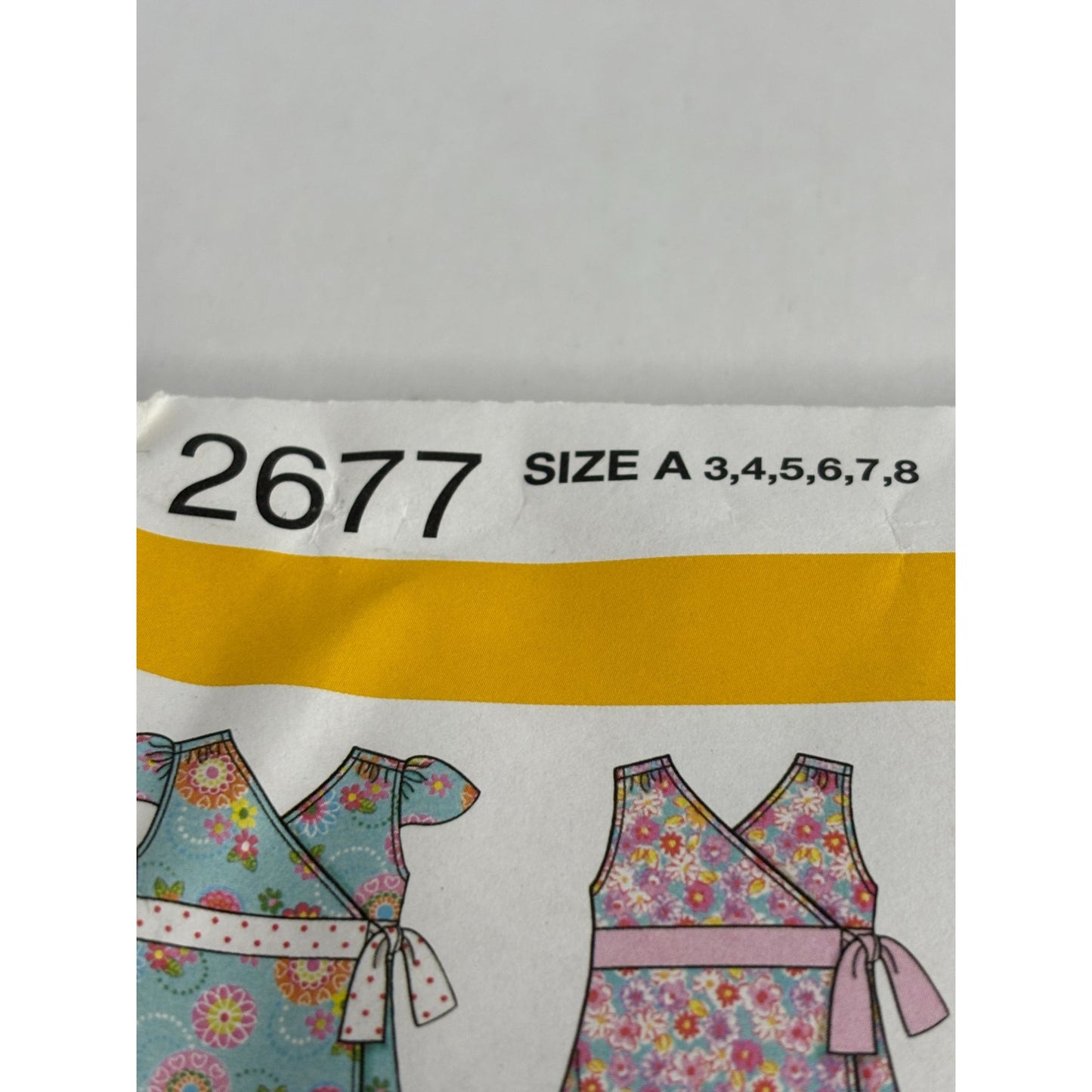 Simplicity Sewing Pattern 2677 Girls Outfit Dress Top Pants Shorts Sizes 3-8 UC