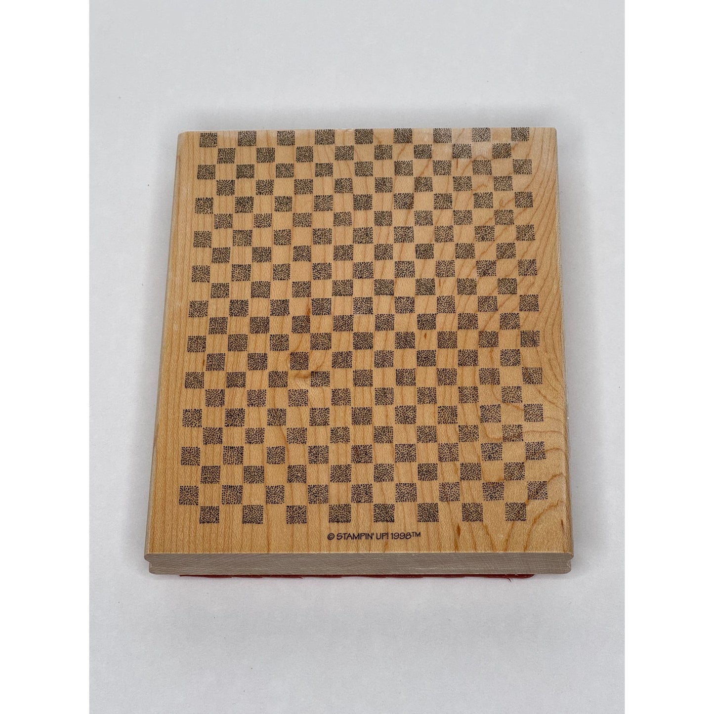 Stampin Up Rubber Stamp Checkerboard Pattern Large Big Background Card Making