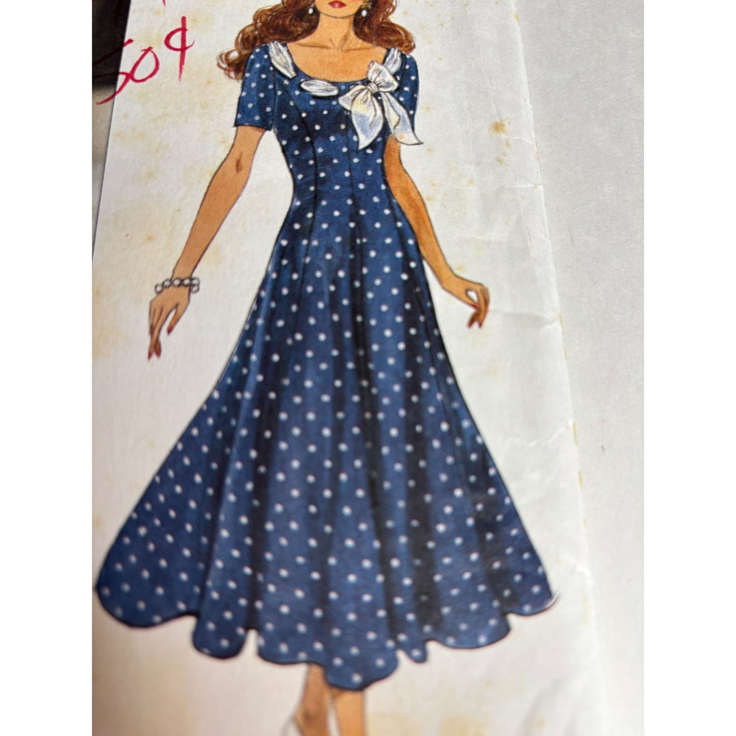 Butterick Sewing Pattern 6829 Fitted and Flare Dress Size 6 8 10 Uncut Rowley