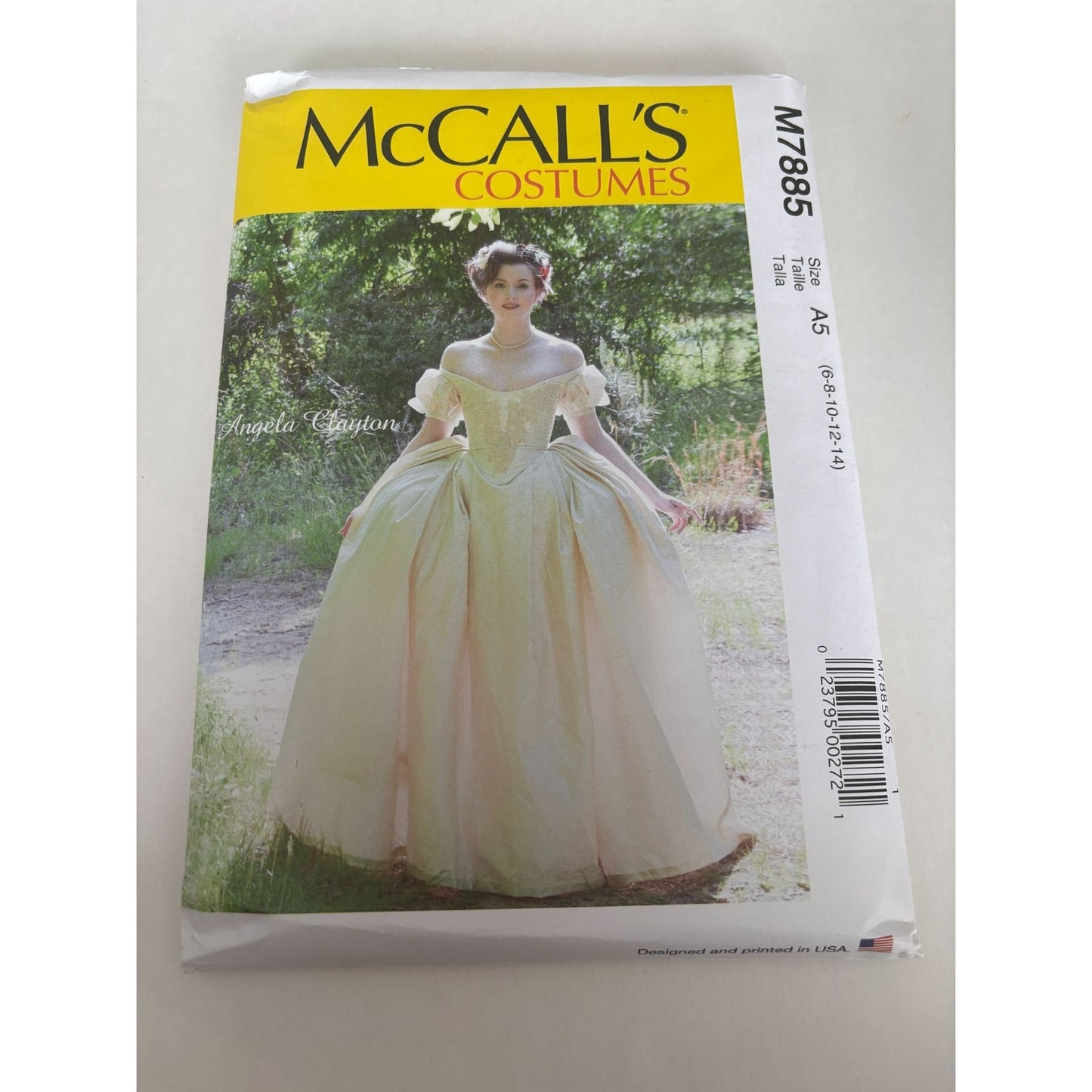 McCalls Sewing Pattern M7885 Princess Costume Dress Historical Ball Gown 6-14 UC