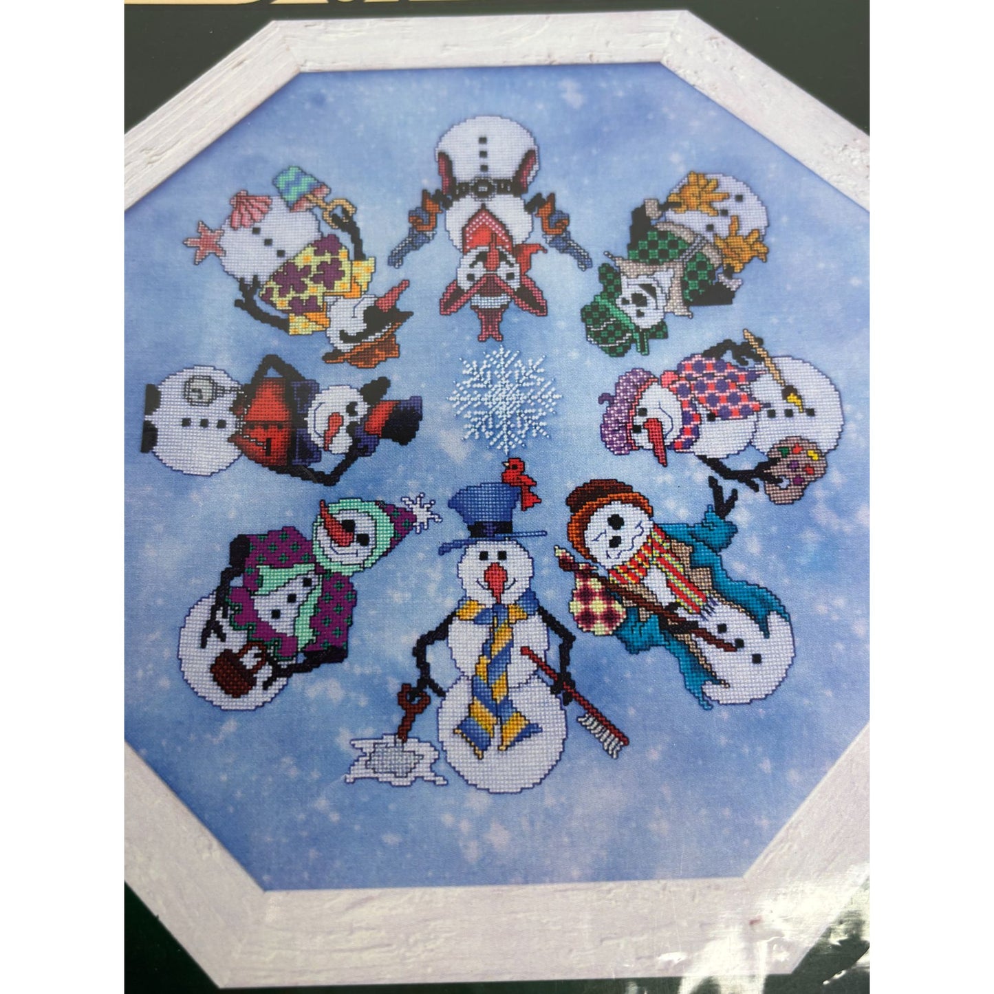 Glendon Place Cross Stitch Pattern Snowmen Ala Round Western Snowman Beach Funny