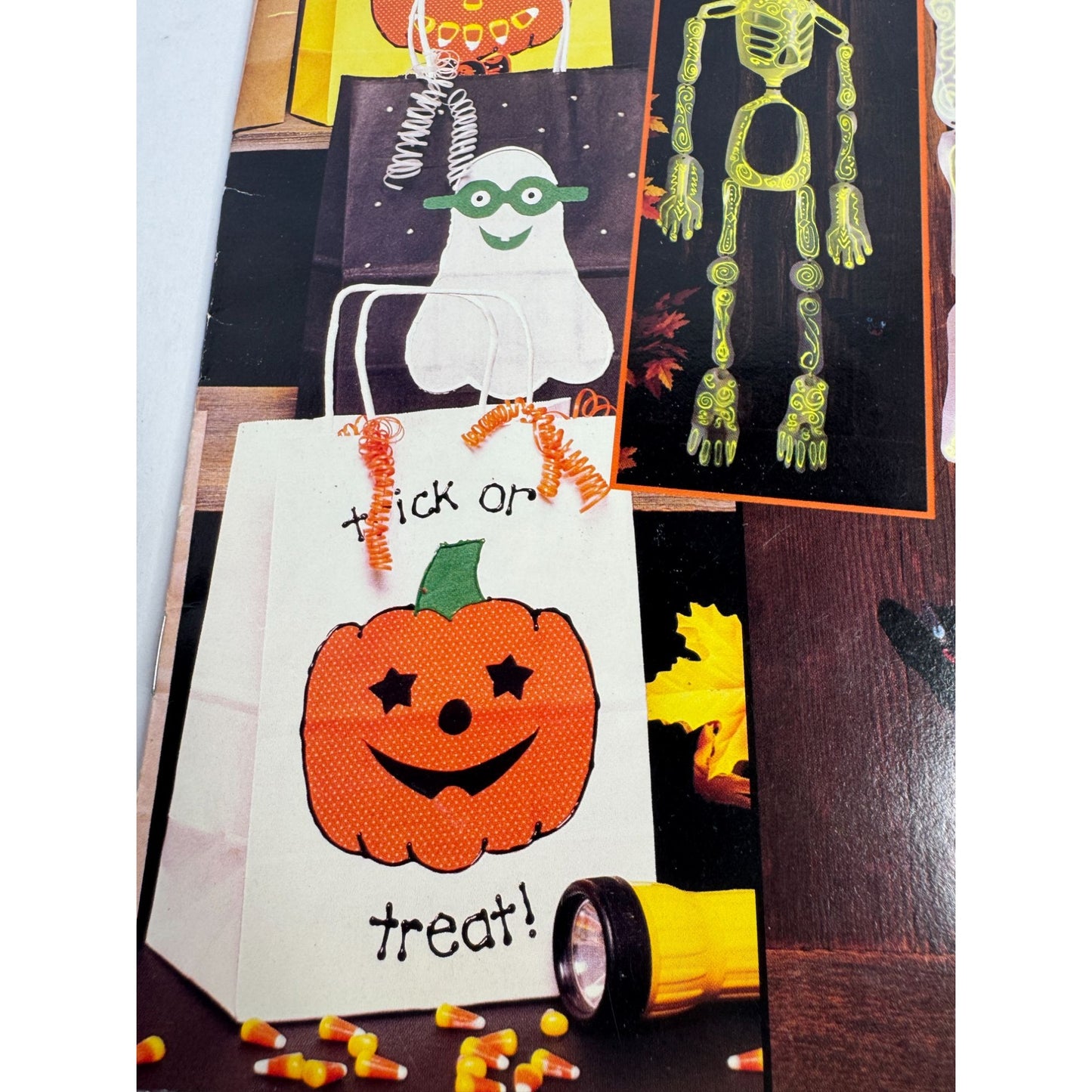 McCalls Create Trick Or Trash Trick or Treat Bag Halloween Skeleton Pattern