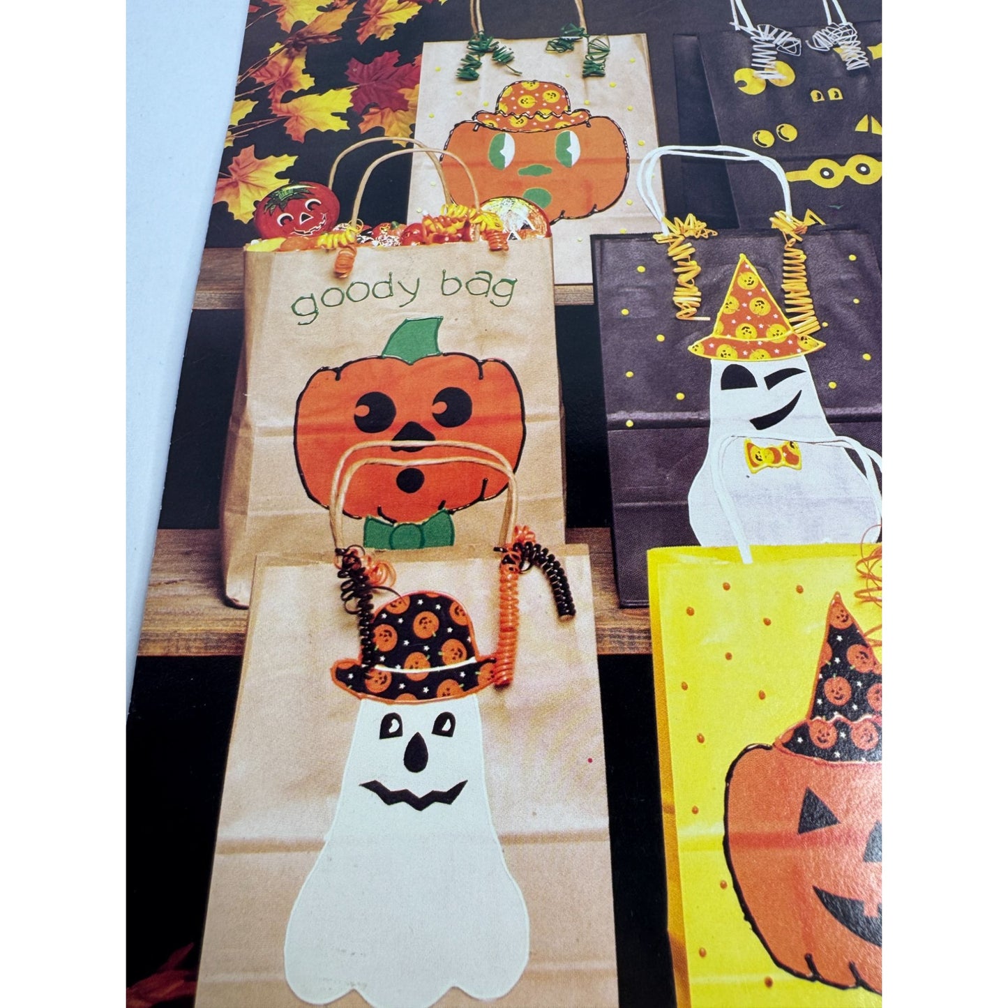 McCalls Create Trick Or Trash Trick or Treat Bag Halloween Skeleton Pattern