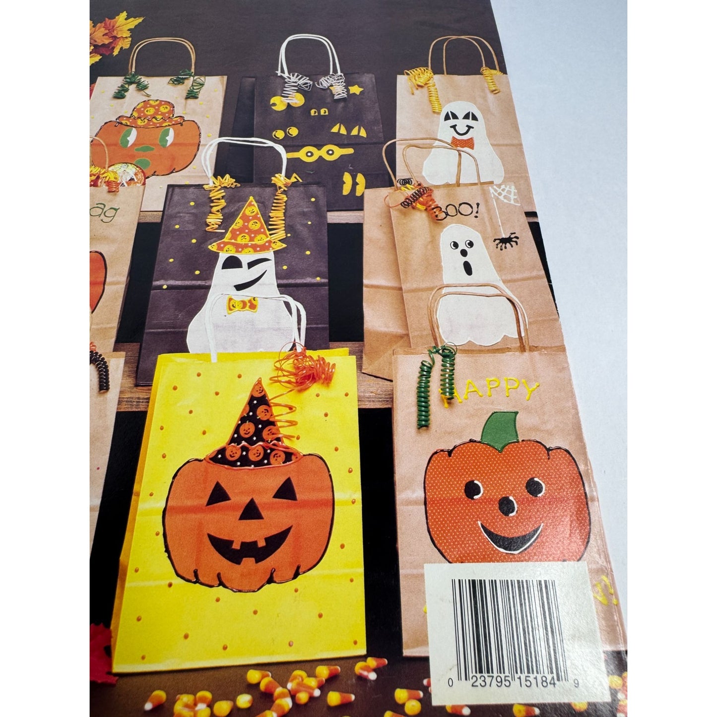 McCalls Create Trick Or Trash Trick or Treat Bag Halloween Skeleton Pattern