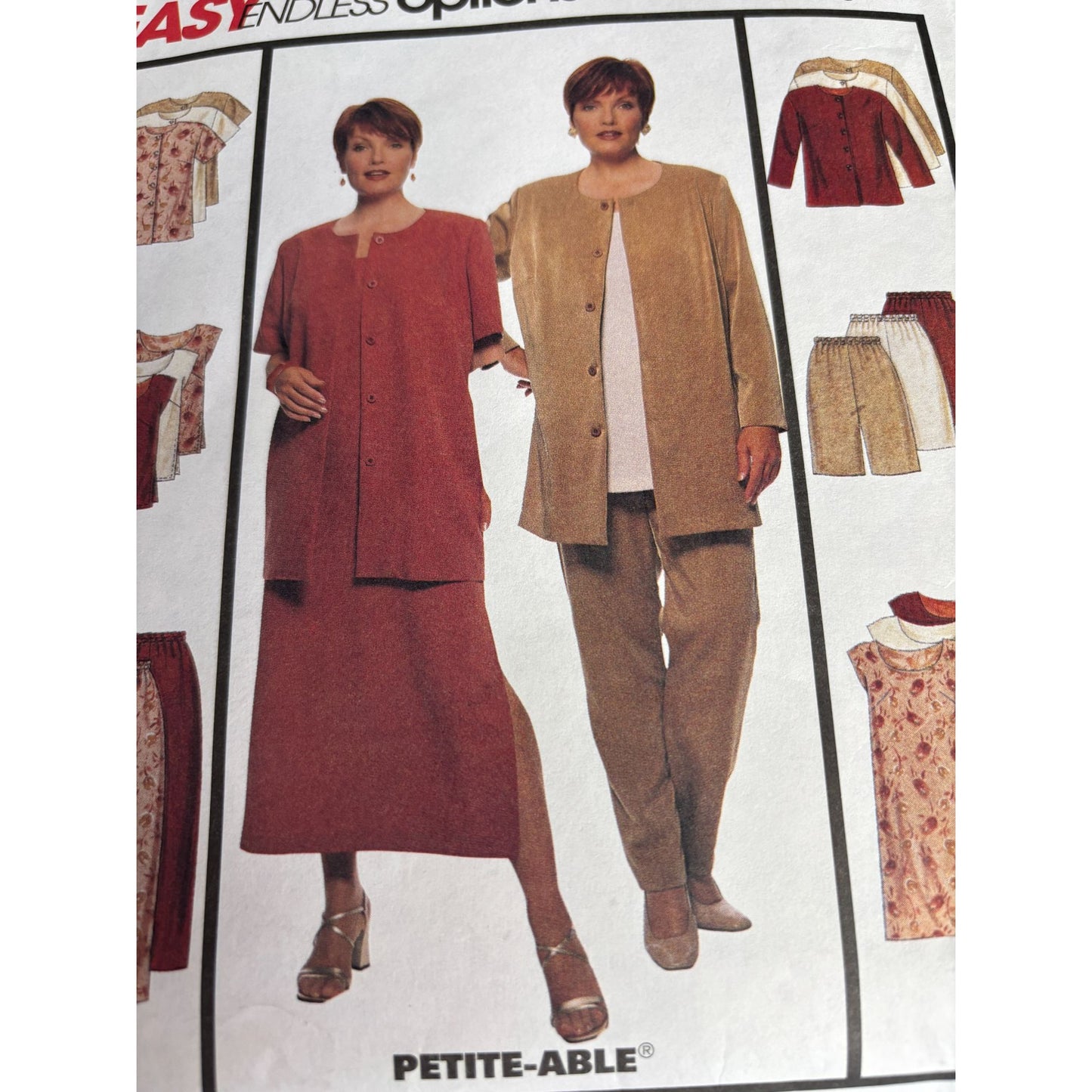 McCalls Sewing Pattern 9222 Womens Jacket Pants Skirt Shirt 18W 20W 22W Uncut