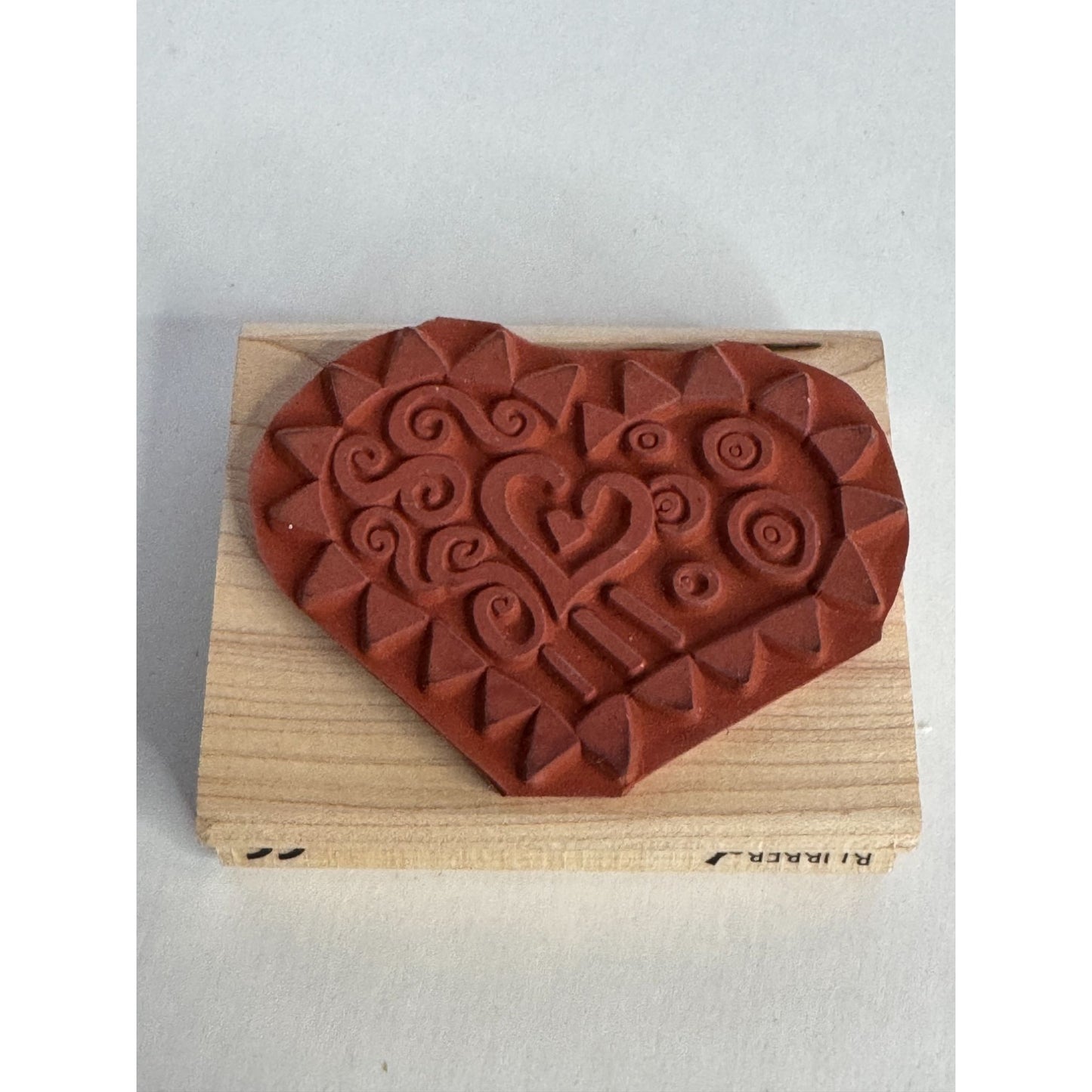 Rubber Stampede Rubber Stamp Whimsical Heart Valentines Day Card Making Love