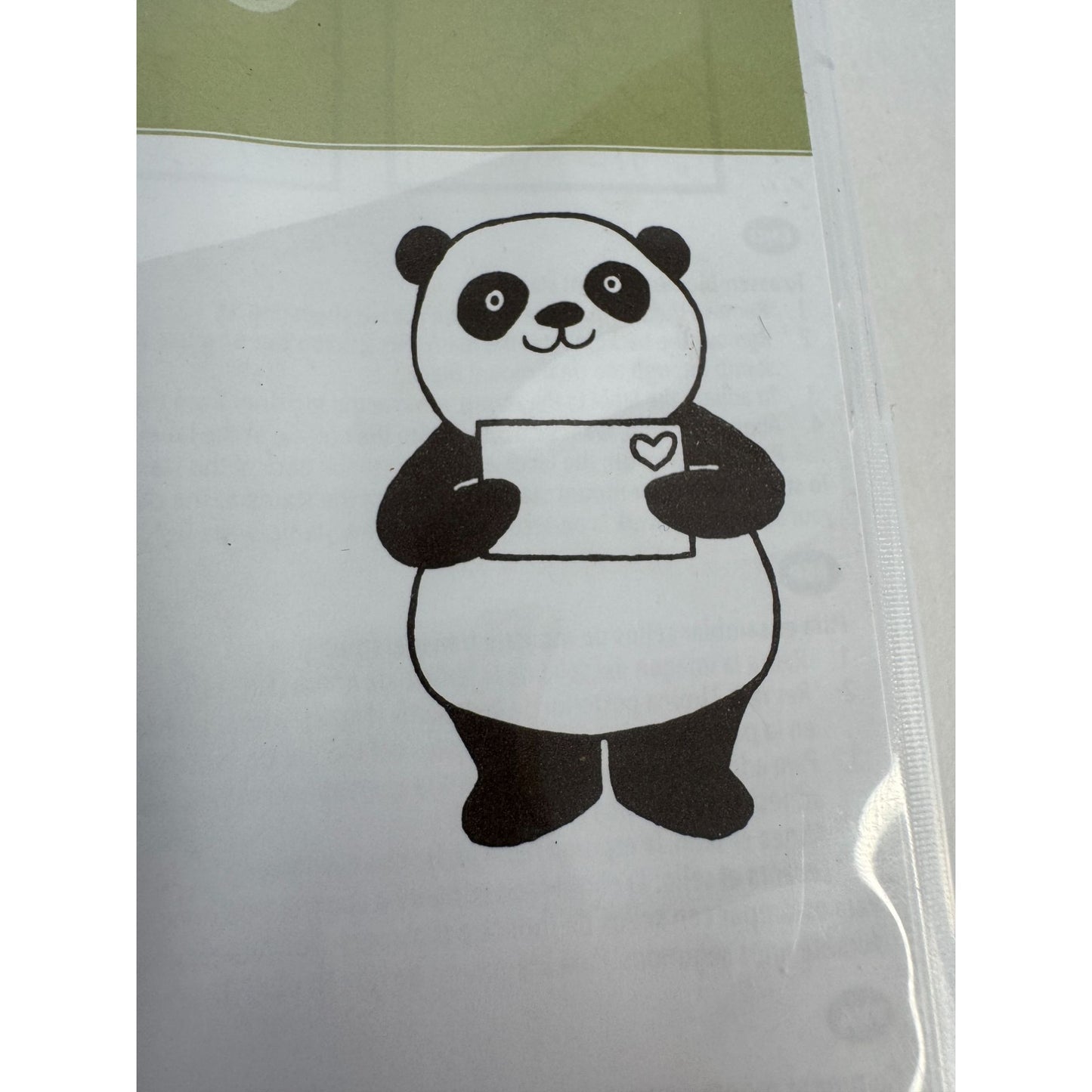 Stampin Up Clear Mount Rubber Stamp Set Party Pandas Birthday Card Making Bears