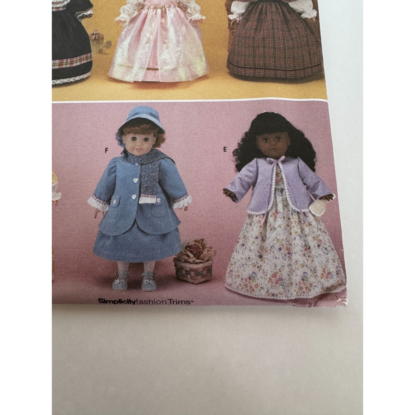 Simplicity Crafts Sewing Pattern 9136 Doll Clothing Clothes Dress Cape 18 inch