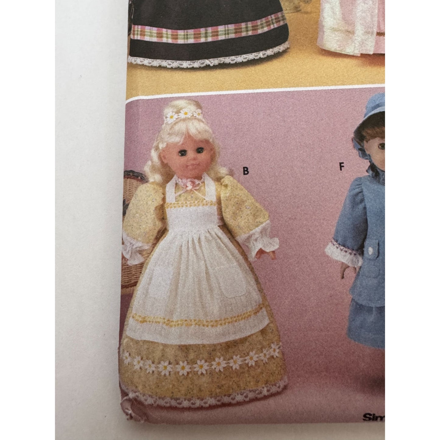 Simplicity Crafts Sewing Pattern 9136 Doll Clothing Clothes Dress Cape 18 inch