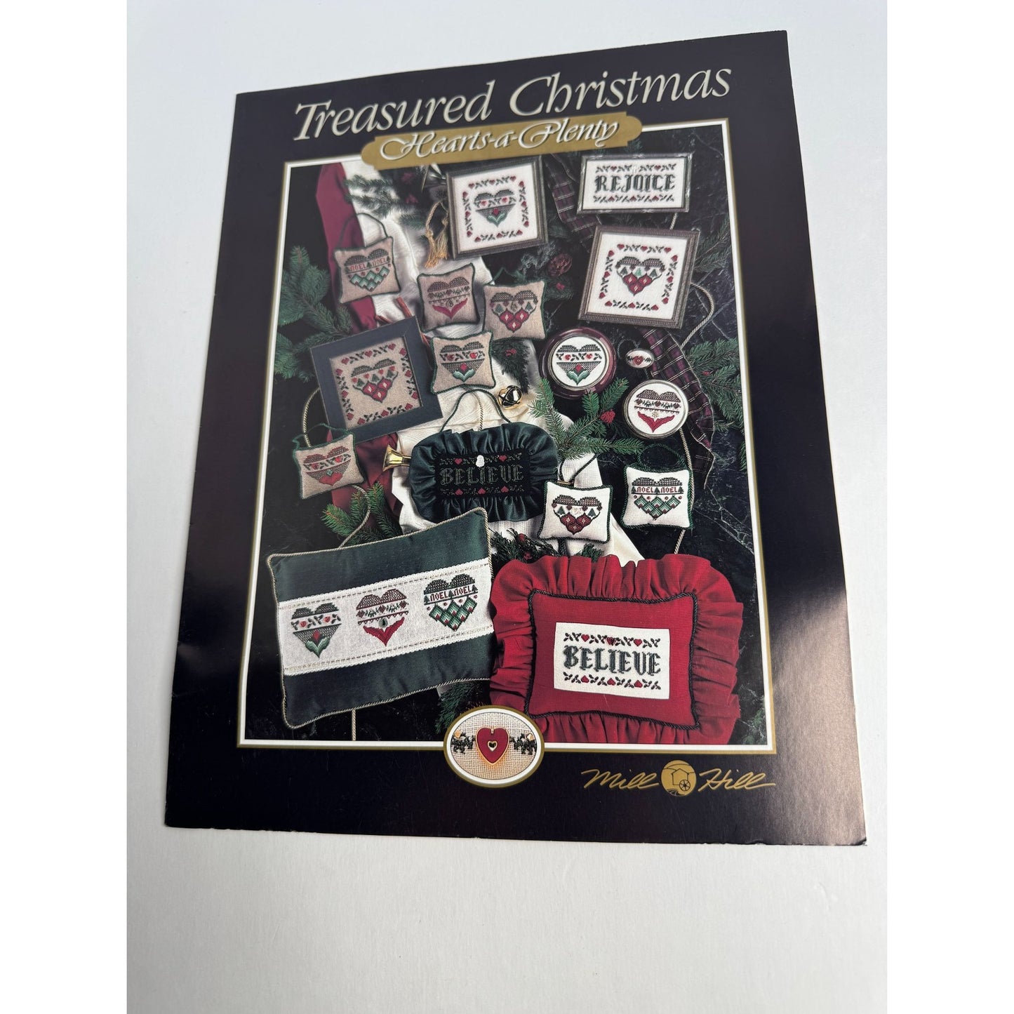 Mill Hill Treasured Christmas Hearts A Plenty Cross Stitch Pattern Booklet Heart