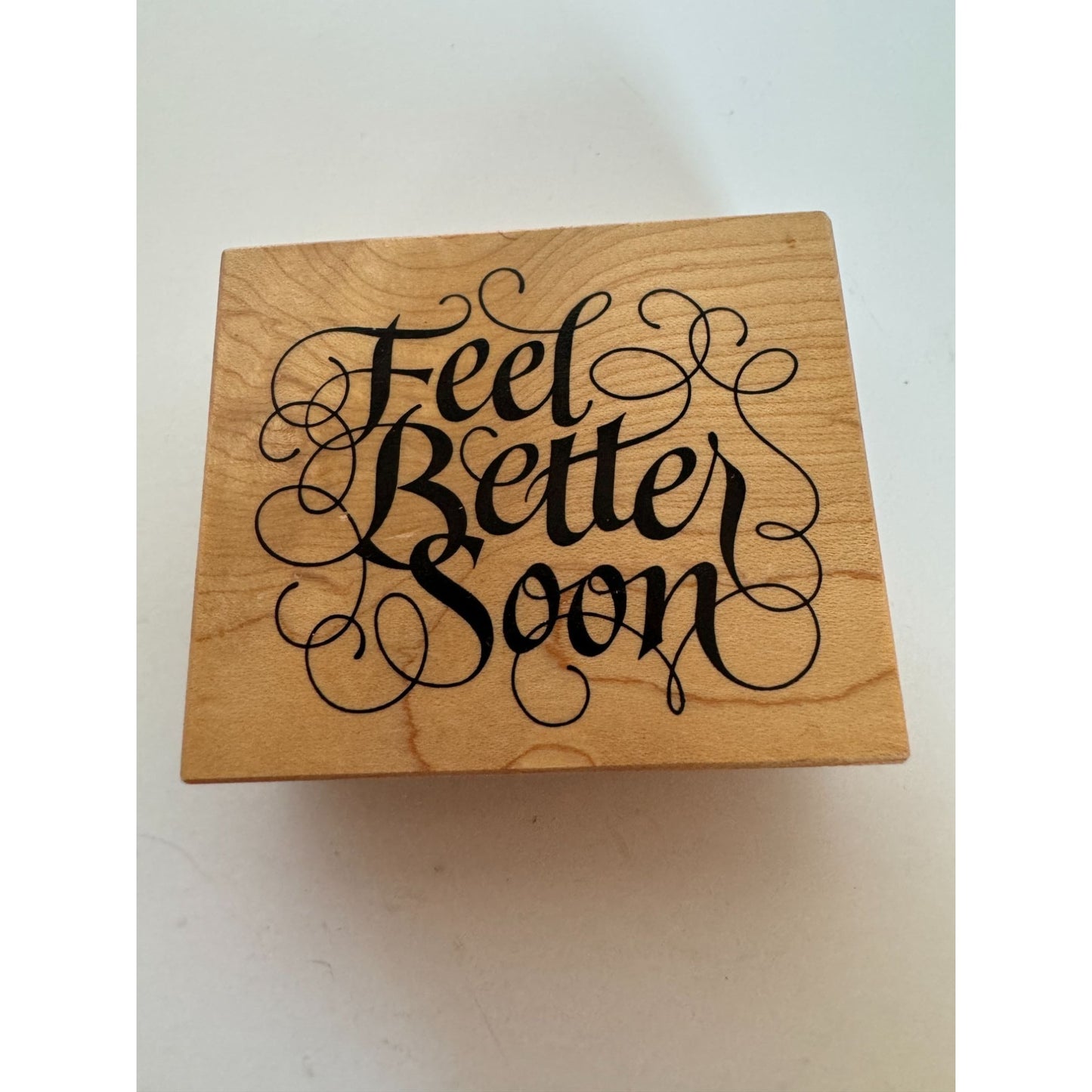 PSX Rubber Stamp Feel Better Soon Get Well Card Making Words Sentiment Friends