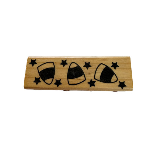 Craft Smart Rubber Stamp Candy Corn Border Halloween Party Card Making Craft