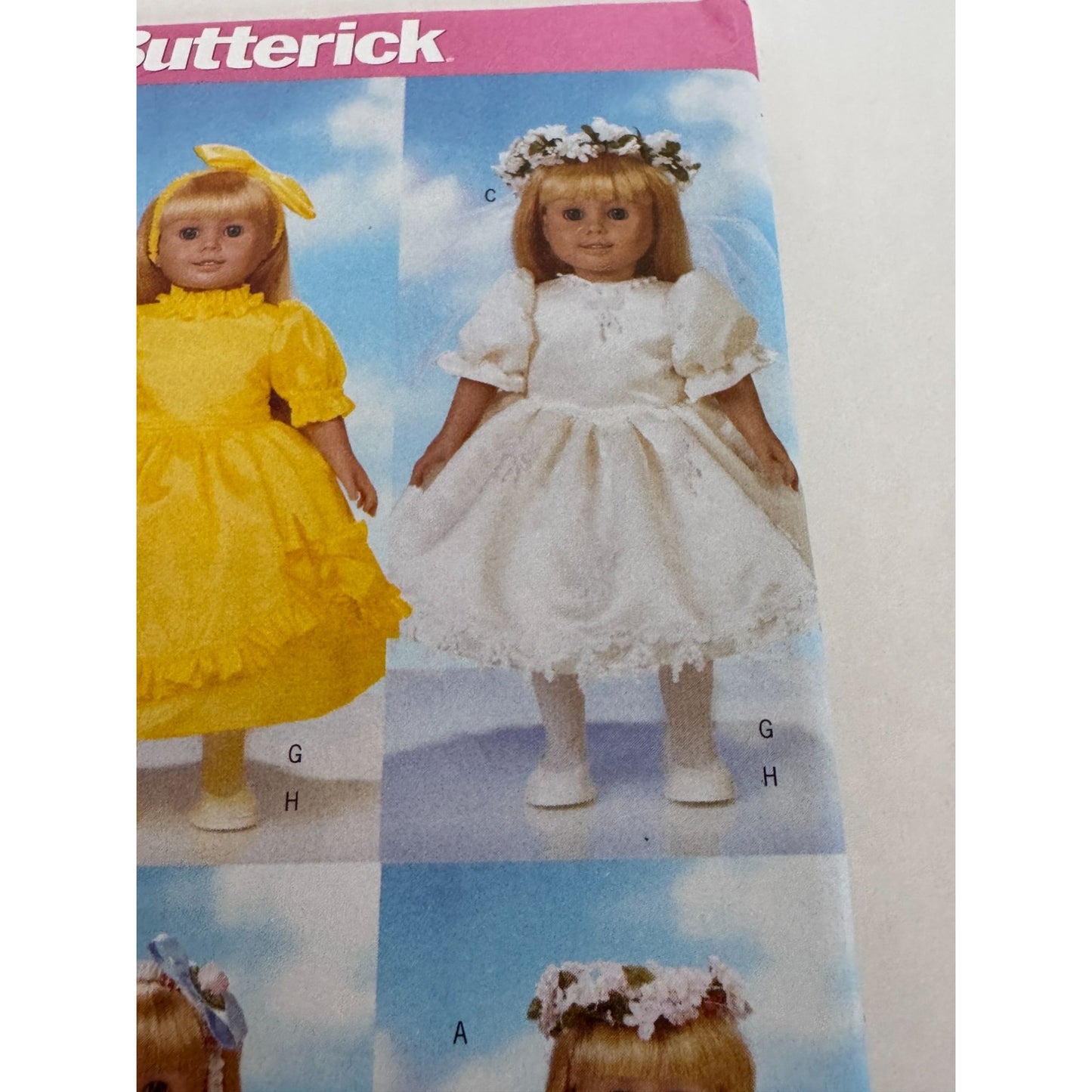 Butterick Sewing Pattern 5329 Doll Formal Dress For 18 inch Dolls Flower Girl