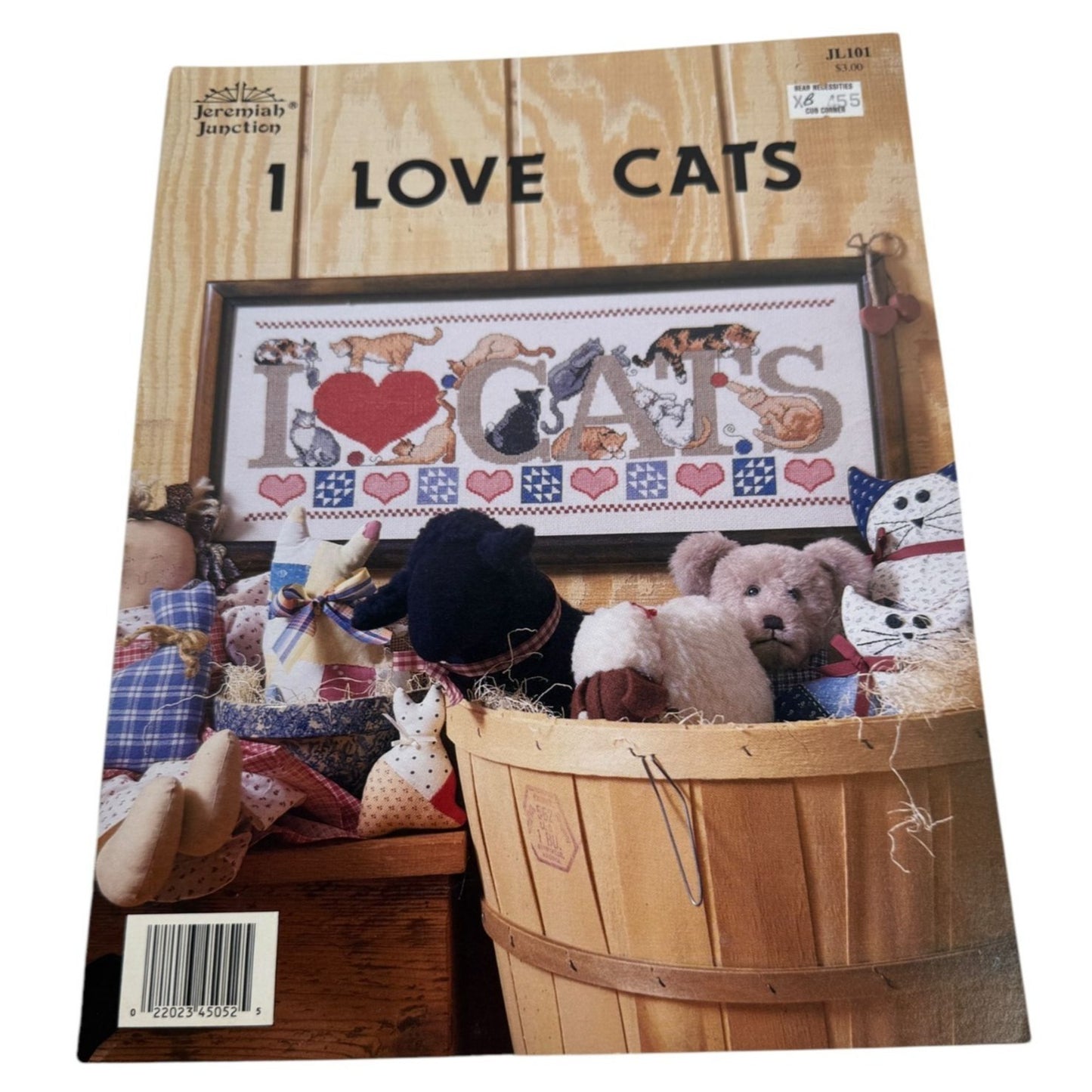 I Love Cats Cross Stitch Pattern Animals Pet Playful Kittens Jeremiah Junction