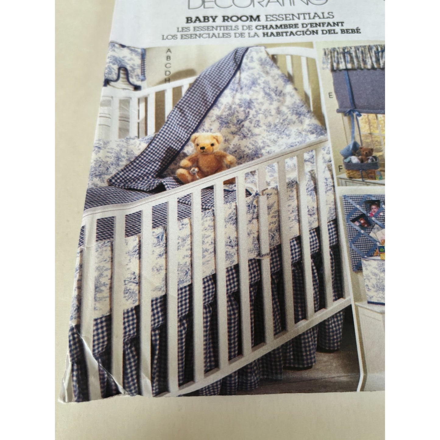 McCalls Sewing Pattern M4328 Home Decorating Baby Room Essentials Quilt Uncut