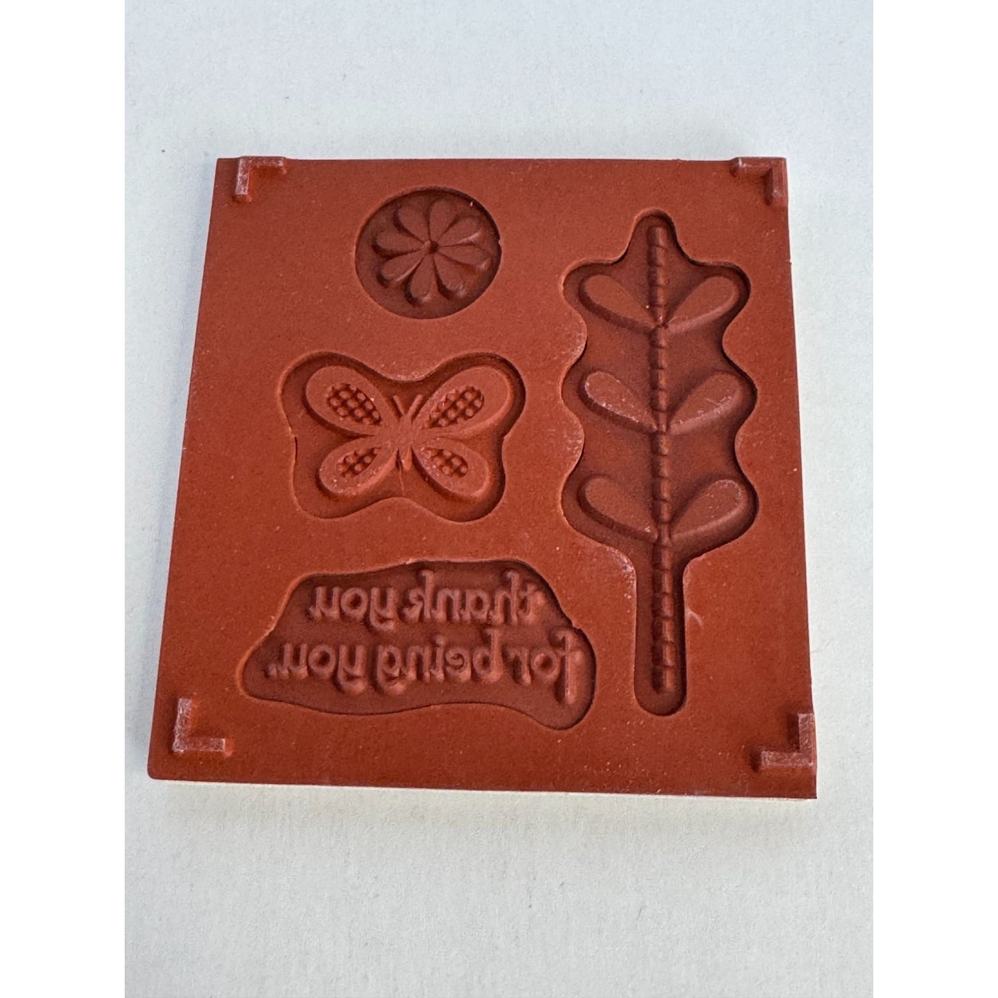 Stampin Up Clear Mount Rubber Stamp Set Bold Blossom Flower Butterfly Garden