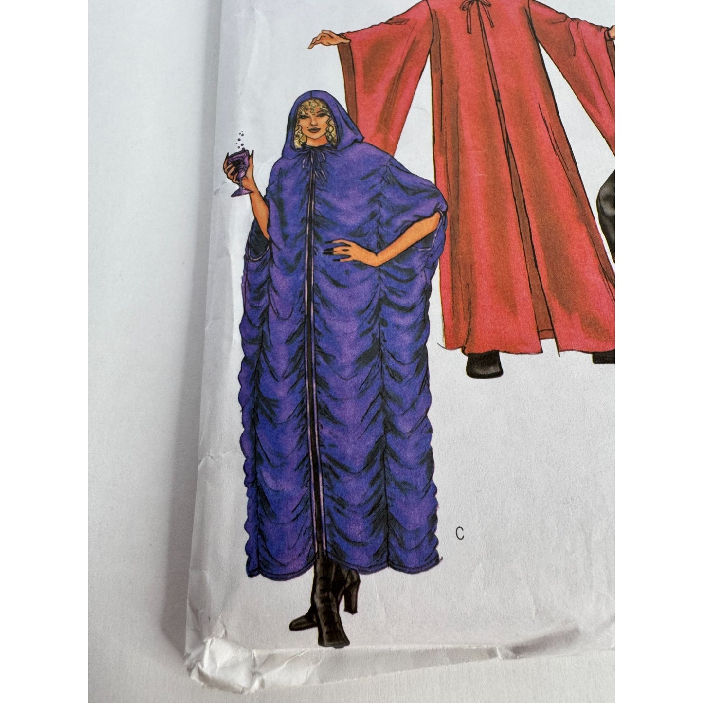 Butterick Costume Sewing Pattern B4259 Halloween Vampire Cape Cloak Easy L-XL UC