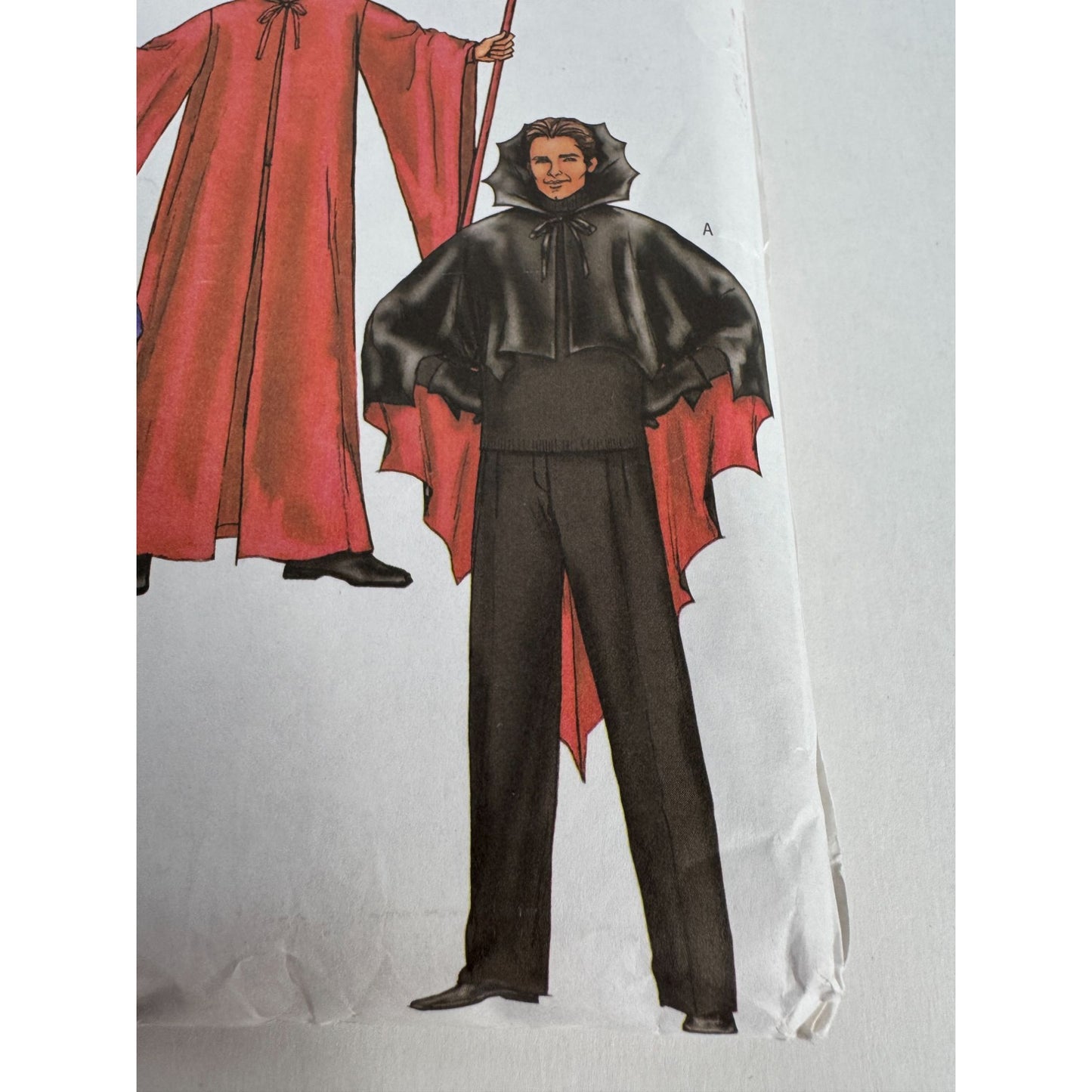 Butterick Costume Sewing Pattern B4259 Halloween Vampire Cape Cloak Easy L-XL UC