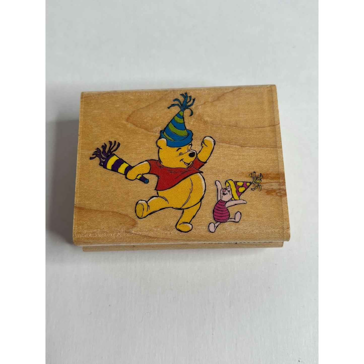 Rubber Stampede Rubber Stamp Winnie The Pooh Piglet Birthday P is for Party Hat