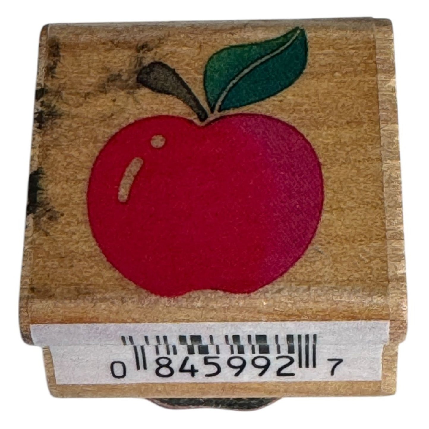 All Night Media Rubber Stamp Apple Fruit Canning Label Food Card Making Teacher