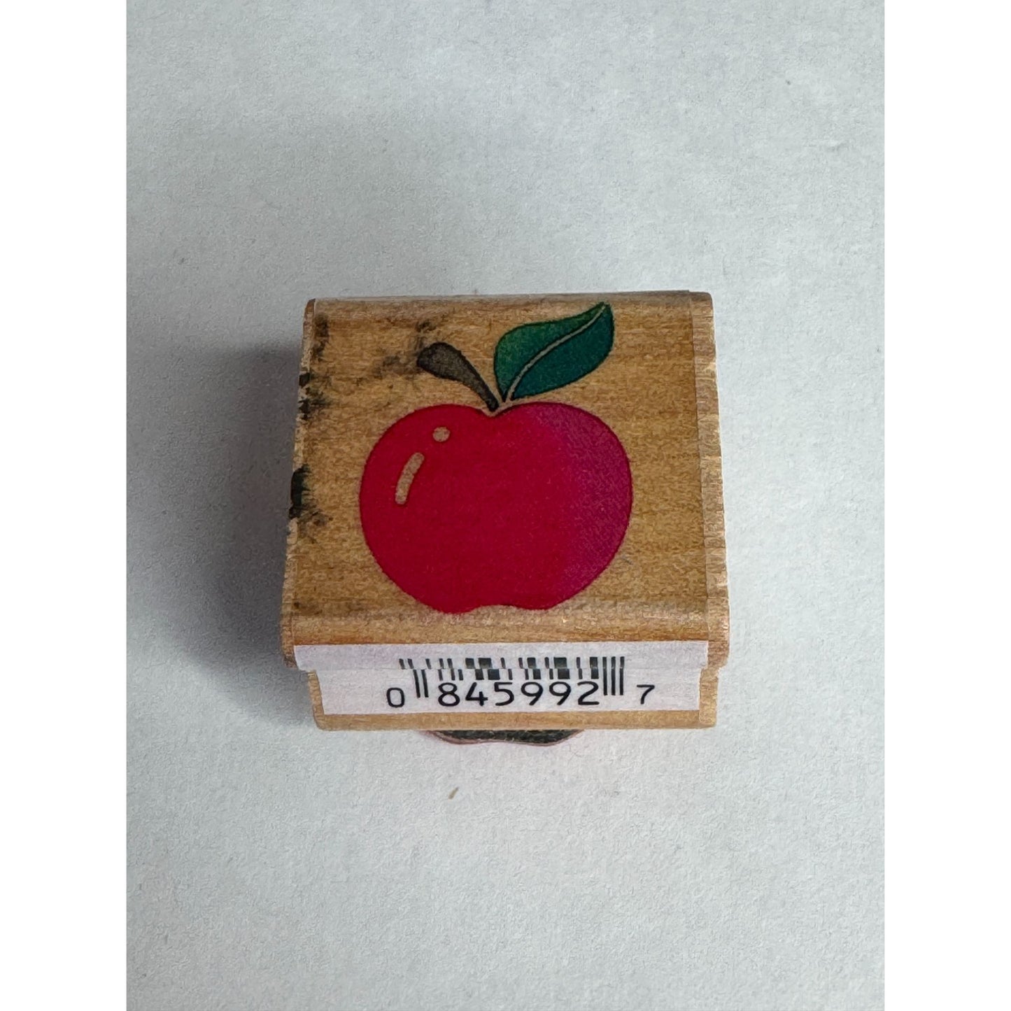 All Night Media Rubber Stamp Apple Fruit Canning Label Food Card Making Teacher