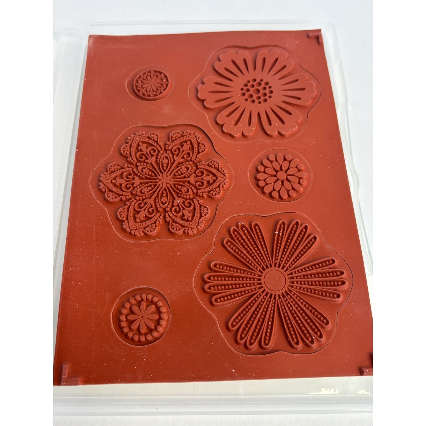 Stampin Up Rubber Stamp Set Mixed Bunch Flower Medallion Card Making Paper Craft