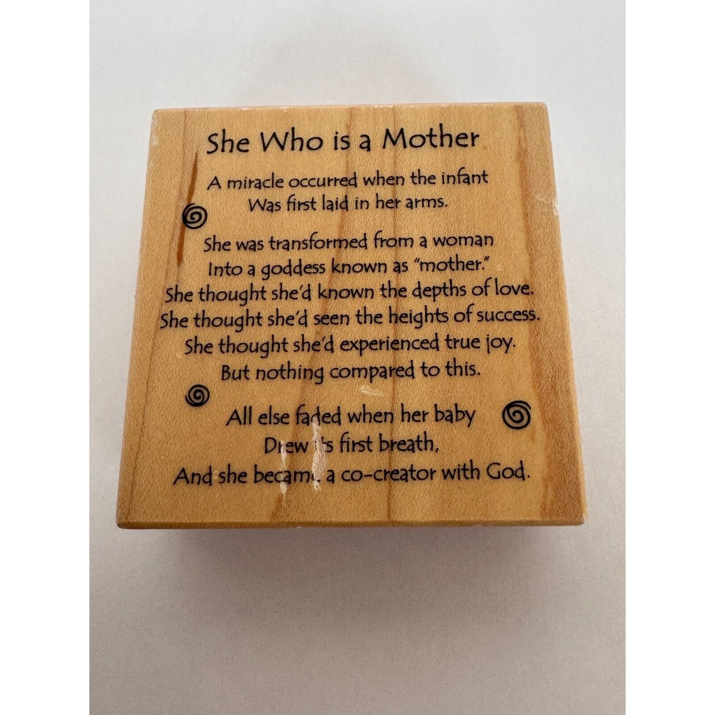 PSX Rubber Stamp She Who is a Mother Mothers Day Card Making Words Motherhood